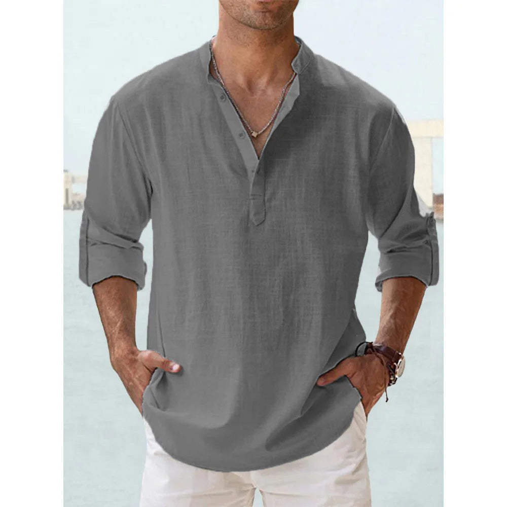 Pure Linen Henley