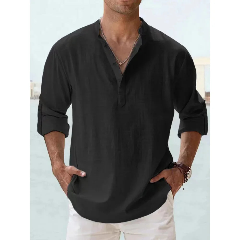 Pure Linen Henley