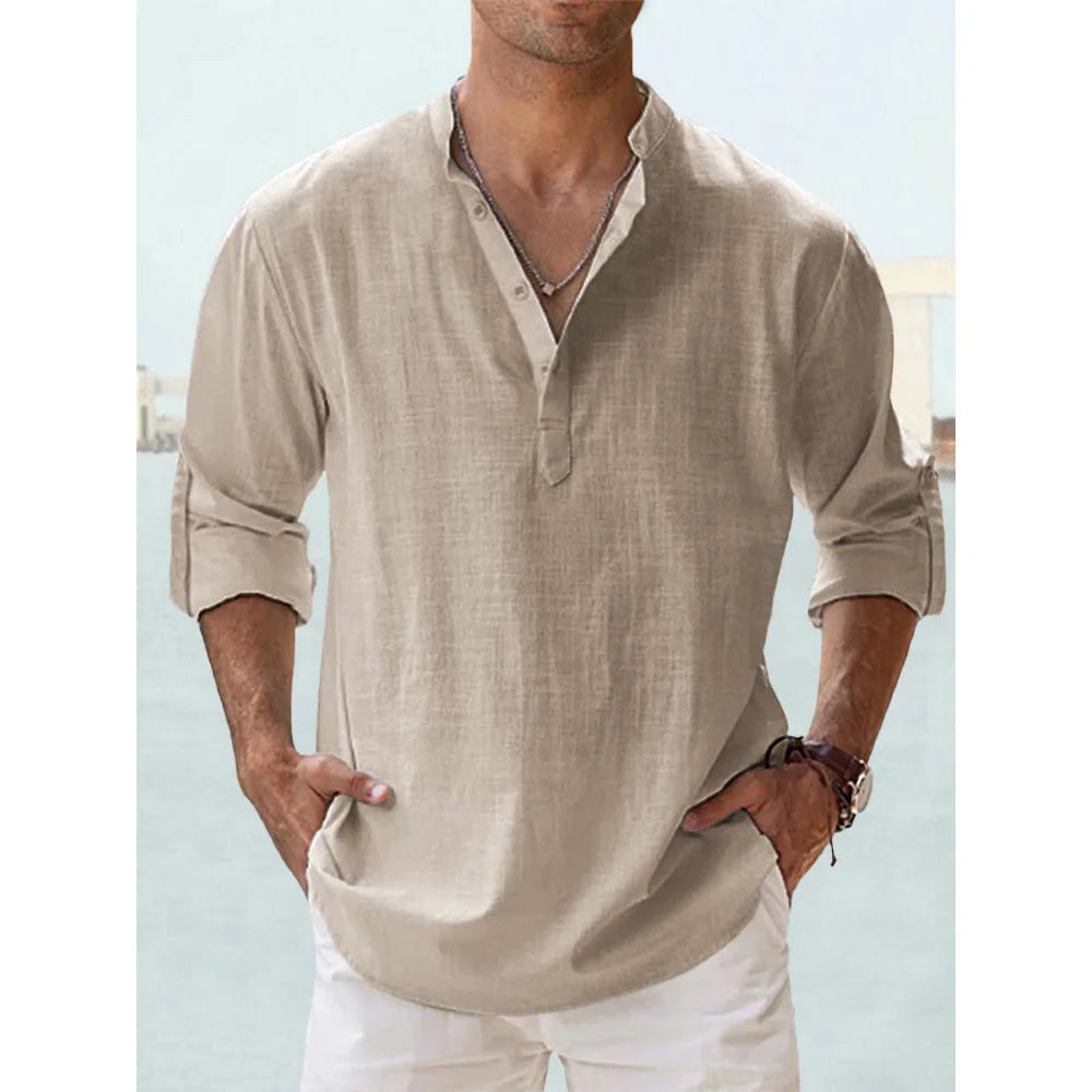 Pure Linen Henley