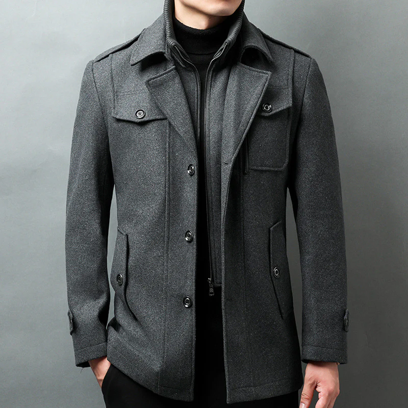 Monte Savino Wool Overcoat