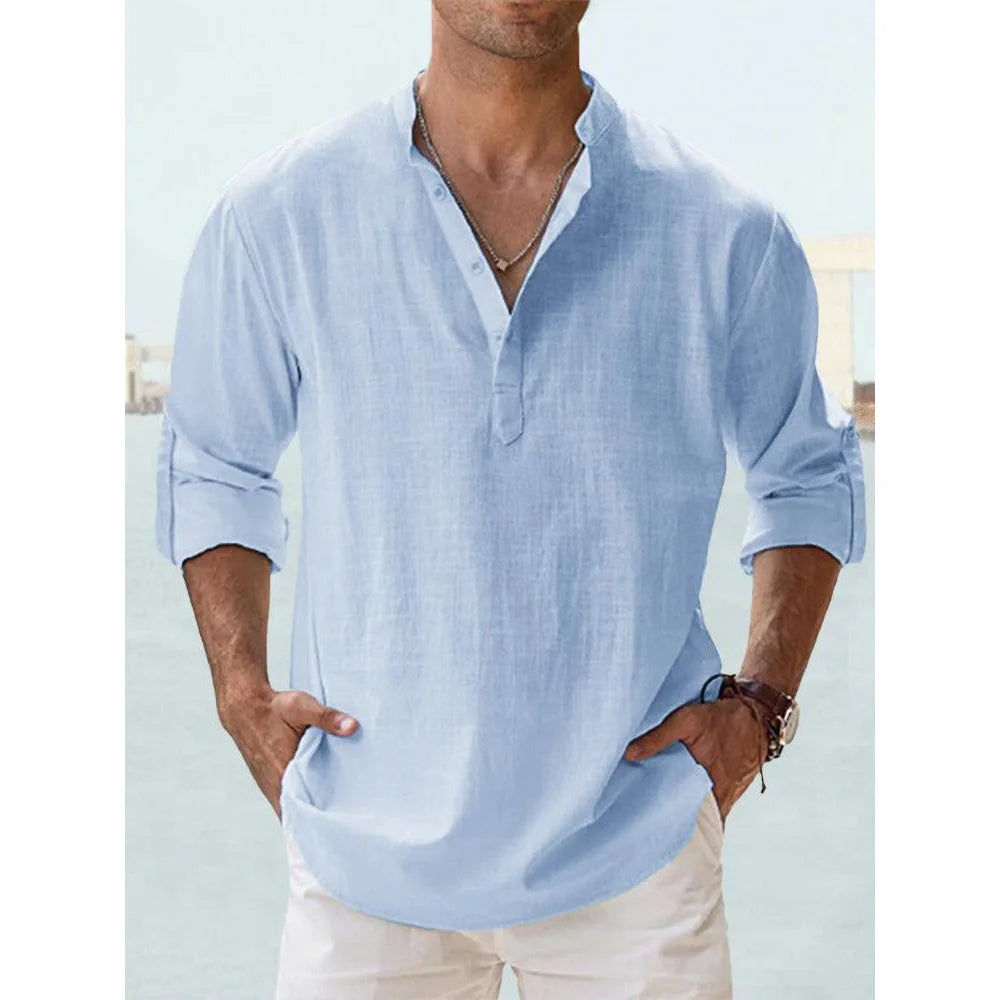 Pure Linen Henley