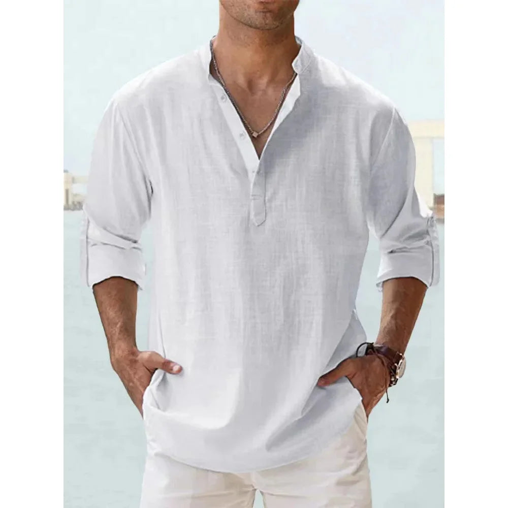 Pure Linen Henley